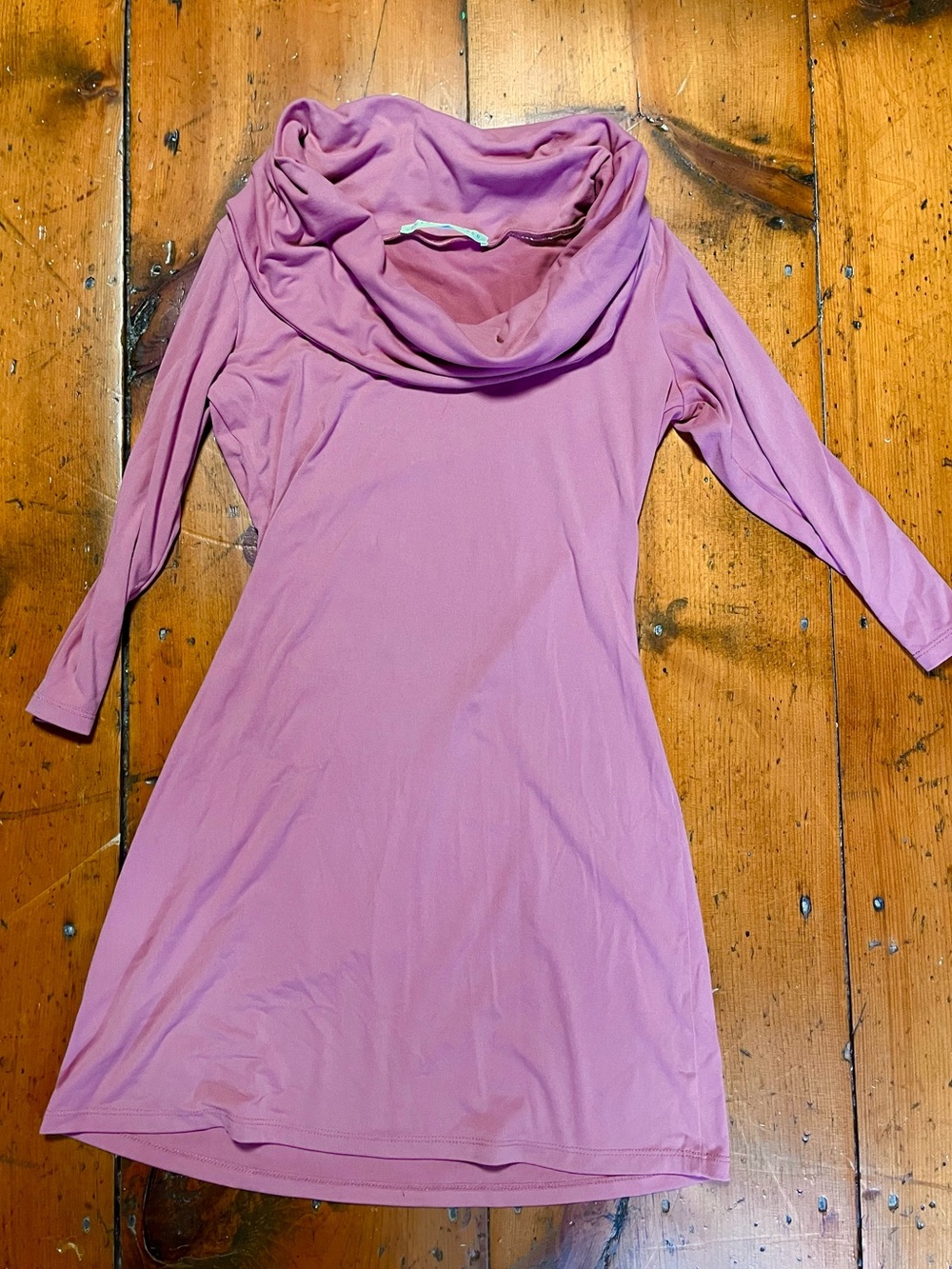 Susana Monaco tunic dress stretch dusty blush pink mauve medium